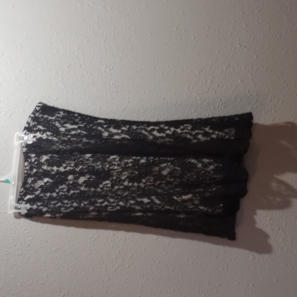 Women's full length silk and lace